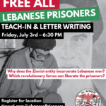 Free Lebanese Prisoners Event
